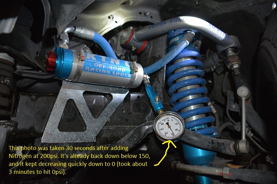King Shocks (fronts) Nitrogen Charge HowTo Toyota FJ Cruiser Forum