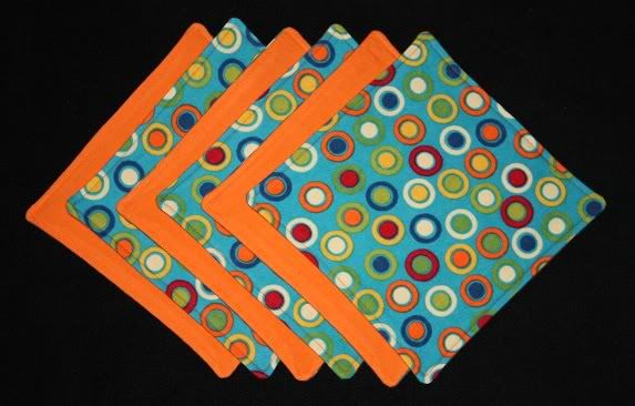 Retro Dots Flannel/Flannel Wipe Set
