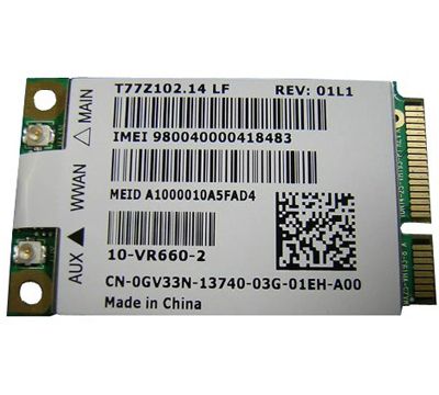 WWAN 3G Gobi1000, Gobi2000, 5530, 5540, F3507g Dùng Cho Dell, IBM, HP - 3