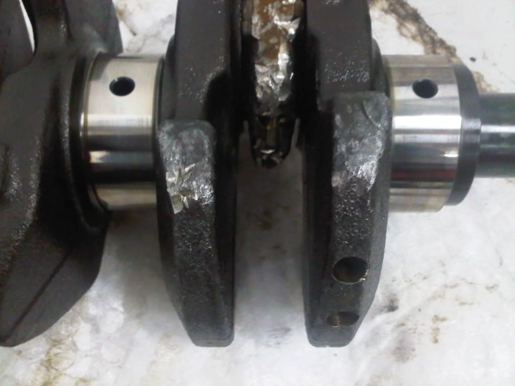 Crankshaft damage .. The K Series Source . Honda / Acura