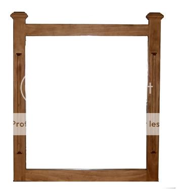 rustic style mirror to go on dresser 36 x44 x2