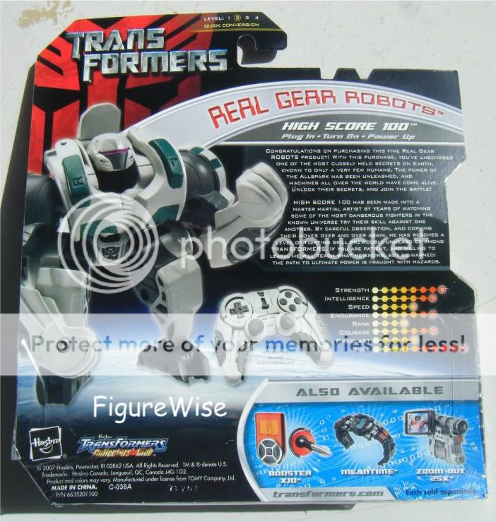 TransFormers Movie Real Gear Robots HIGH SCORE 100, New  