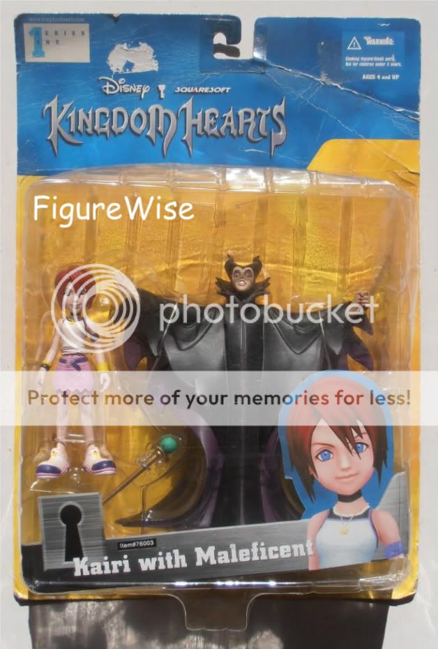 Disney/Square KINGDOM HEARTS KAIRI WITH MALEFICENT action figures, new 