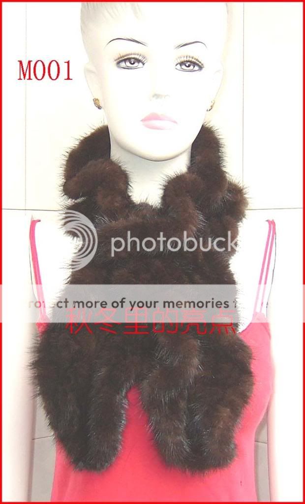 MO00 THICK Real Mink Fur Shawl Scarf Wrap Stole  