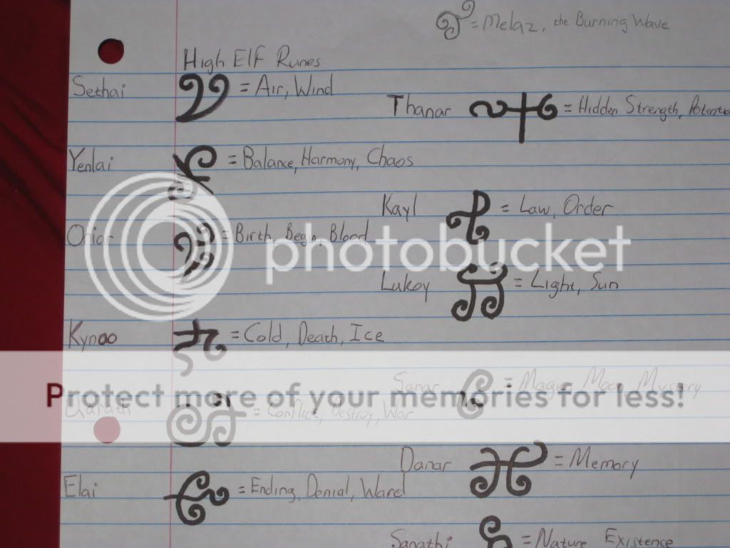 High Elf Runes