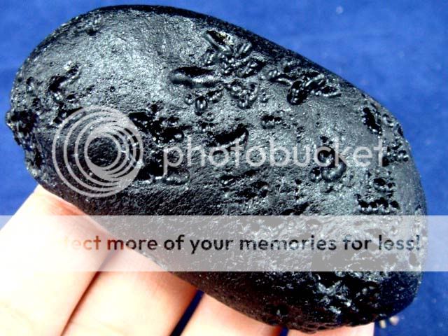 NEW ARRIVAL~Mysterious Oval Meteorolite black Tektite  