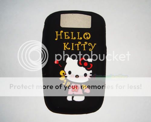 Hello Kitty SILICONE CASE BLACKBERRY CURVE 8900 Black 1  